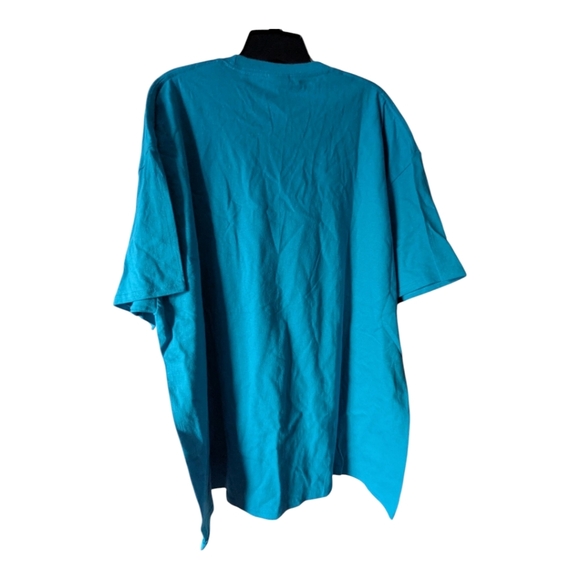 T-shirt "Getting Piggy With It". Size 2XL. Blue. NWT. - Picture 3 of 6